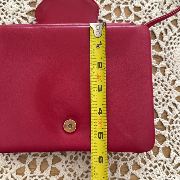 VINTAGE Daniel Swarovski Red Leather purse - Picture 5 of 12